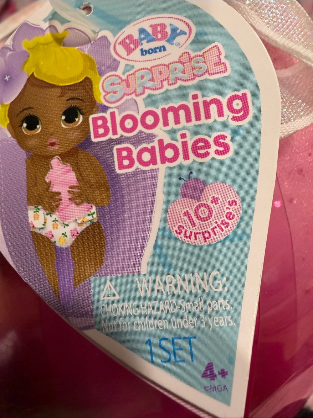 Surprise Blooming Babies Toy - Pink Baby Born Surprise Dolls Series 3-1 (Mix 2)